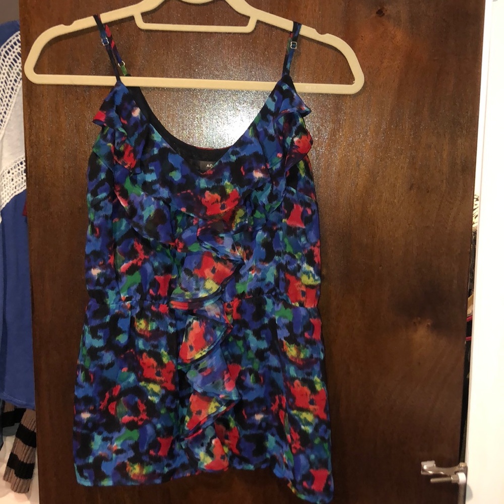 Multicolor Aqua Tank Top Size S